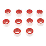 Maxbell 10 Roll 1m Waterproof PTFE Plumbing Fitting Thread Seal Tape for Water Pipe
