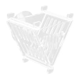 Maxbell Acrylic Fish Feeding Cup Feeding Tool Aquarium V Shape Cone Red Worm Feeder Sucker for Frozen