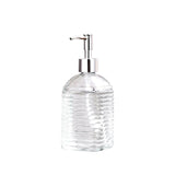 Maxbell Clear Glass Soap Dispenser Liquid Hand Soap Dispenser for Bathroom Home Sink Style D