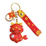 Maxbell 2024 Dragon Chinese Lunar New Year Keychain Keyring for Girlfriend Men Bag