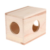 Max Small Animals Hut Toy Hamster, Gerbil Guinea Pig Beautiful House 3 Round Hole