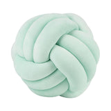 Maxbell Round Knot Ball Pillow Round Photography Props for Home Decoration 22cm Light Green