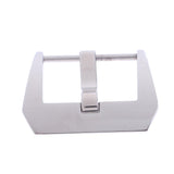Maxbell Stainless Steel Screw-in Buckle Watch Band Strap Polished Silver Clasp 22mm