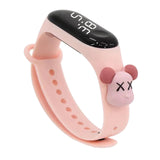 Maxbell Waterproof Digital Wrist Watch Kids Sports Watch  Light Pink Violent Dragon
