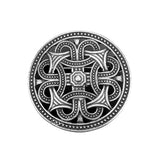 Max Norse Medieval Viking Shield Symbol Brooch Oval Celtic Shawl Sweater Pin 1