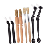 Maxbell 8Pcs Machine Cleaner Tool with Wood Handle for Coffee Tool Office Shop