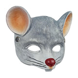 Maxbell 3D Mouse Half Face Mask Costume Cosplay Masquerade Easter Rat Animal Mask Light Gray