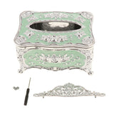 Max European Style Acrylic Tissue Box Luxury Facial Case Holder Sliver Green - Aladdin Shoppers