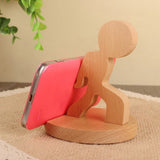 Maxbell Solid Wood Animal Moible Phone Holder Desk Stand Holder for Phone Tablets c