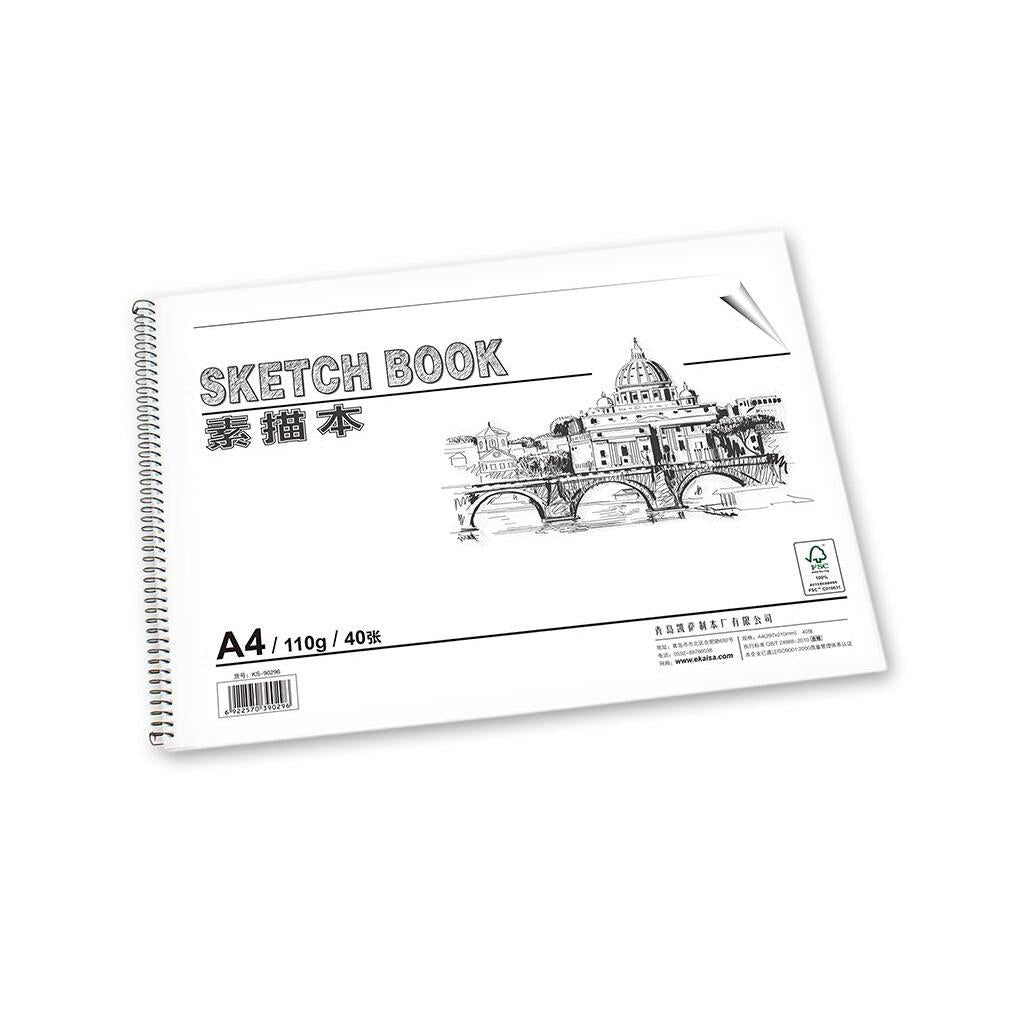 Maxbell 110g 40 Sheets Drawing Sketch Pad Book, Art Painting Paper Sketchbook A4