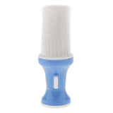 Max Salon Barber Hair Cutting Neck Duster Cleaning Brush Powder Container Blue