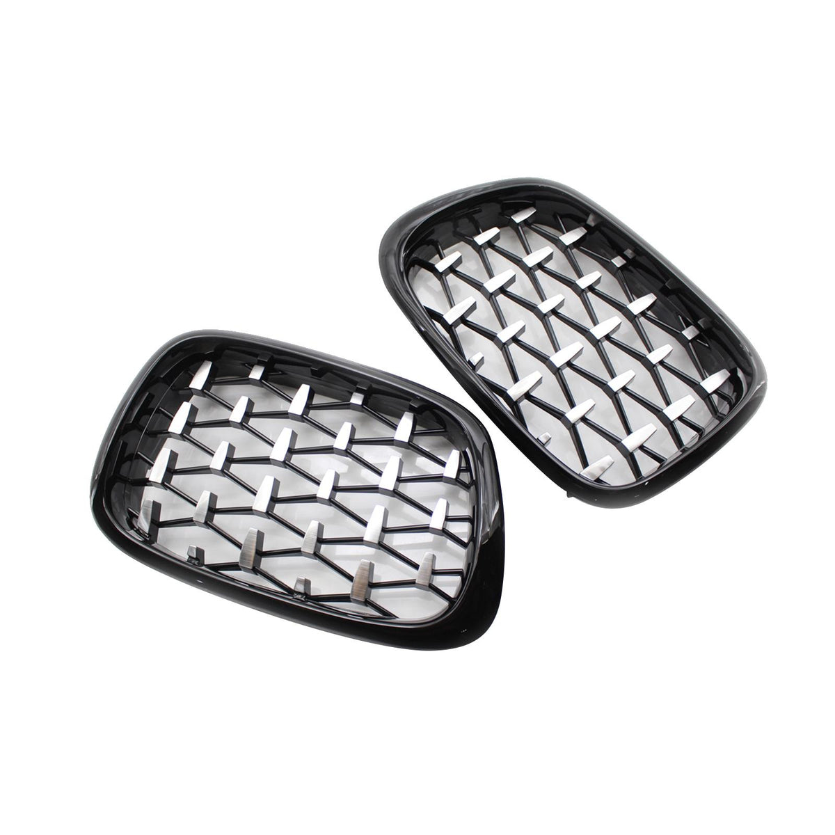 Maxbell 2 Pieces Front Kidney Grille 51137005838 for BMW 5 Series E39 528i 530D Semi Electroplating