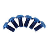 Maxbell 6pcs M5 x10/12mm Bike T25 Head Screw Disc Brake Rotor Bolts Blue  M5×10mm