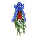 Maxbell Patriotic Wreaths Wall Artificial Hanging Wreath for Party Porch