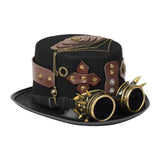 Maxbell Steampunk Top Hat Gothic Head Gear Fedora for Masquerade Cosplay Accessories 60cm-61cm