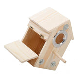 Maxbell Wooden Bird Nest Breeding Box Cage for Lovebirds Cockatiel Budgie Parrot