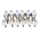 Max Maxb 12Pcs Artificial Mini Decorative Foam Birds for Crafts Garden Decor Blue