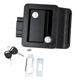 Maxbell Entry Door Lock Latch with Keys Deadbolt Camper Travel Trailer Cargo Black