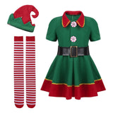 Maxbell Elf Christmas Costume Clothes Photo Props Cosplay for Party Halloween Xmas Women 170cm