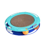 Maxbell Durable Cat Scratching Board Nonslip Bottom Scratch Pad Grinding Claw Nest blue and dark blue