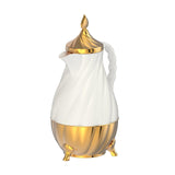 Maxbell Thermal Coffee Carafe Portable 34oz Beverage Pitcher for BBQ Camping Holiday White