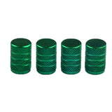 Max 4 Pieces Car Bicycle Aluminum Wheel Tire Stem Valve Caps Dust Cover Green