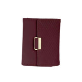 Maxbell Pocket wallet Practical Convenience with 11 Card Slots Storage Travel Red