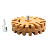 Maxbell Pneumatic Rubber Eraser Wheel w/Drill Adapter 25mm Thickness