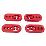 Max Maxb Universal Polyurethane Muffler Exhaust Hanger Hangers 4PCS Red