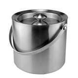 Maxbell Stainless Steel Double Walled Insulated Ice Bucket Wine Cooler with Lid 3L