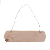 Maxbell 1x Large Oval Natural Hanging Wood Slices Tree Bark Wooden Pieces DIY Craft