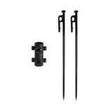 Maxbell Awning Rod Holder Metal Fixed Tube for Backpacking Outdoor Camping 40CM