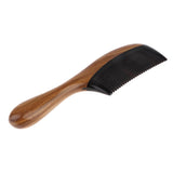 Maxbell Green Sandalwood Comb Hair Massage Comb Anti-static Fine Teeth with Handle