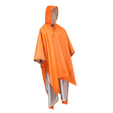 Maxbell Rain Poncho Coat Reusable Tarp Lightweight Shelter for Adult Unisex Outdoor Orange