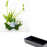 Max Plastic Ikebana Suiban Vase Pot Bonsai Flower Container~Various Shape Rectangle_2