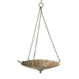 Maxbell Iron Hanging Bird Feeder Seed Tray Birdbath Backyard Finches Chickadees