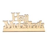 Max Handcraft Eid Mubarak DIY Wooden Letter Muslim Home Decor Desktop Ornaments