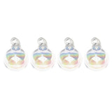 Maxbell Colorful Glass Balls DIY Charms Pendant Round Ball Crafts Ornaments 18mm