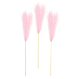Maxbell 3 Pieces Artificial Tall Pampas Grass Flowers Arrangements Floor Vase Filler Pink