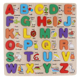 Maxbell Wooden ABC Letters Baby Toddler Preschool Kid Educational Toy Alphabet