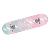 Maxbell Complete Skateboard for Beginners Women Man Teens Mute Boys Girls Maple StyleD