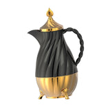 Maxbell Thermal Coffee Carafe Portable 34oz Beverage Pitcher for BBQ Camping Holiday Black