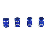 Max 4pcs Aluminum Wheel Valves Tyre Stem Air Caps Cover Auto Motorcycle Blue