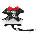 Max Cute Comfort Dog Vest Harness Leash Dog Outdoor Walking Vest  Black L