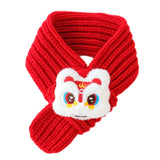 Maxbell Pet New Year Scarf Washable Dog Knitted Scarf for Kitten Puppy New Year Gift Style A