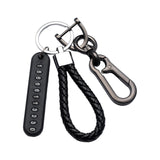 Maxbell Car Keychain Woven Rope Easy to Install with Rotatable Snap Swivel Style A