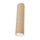 Maxbell Portable Mailing Tubes with Caps Tube Parcel for Document Packaging Shipping 80cm