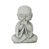 Maxbell Mini Monk Figurine Buddha Statue Sitting Creative Kungfu for Car Teahouse` Not Speak