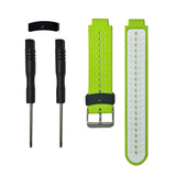 Max Watch Band Strap for Garmin Forerunner 220 230 235 620  Green + White