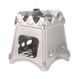 Max Portable Stainless Steel Camping Hiking Wood Stove Charcoal Burner L